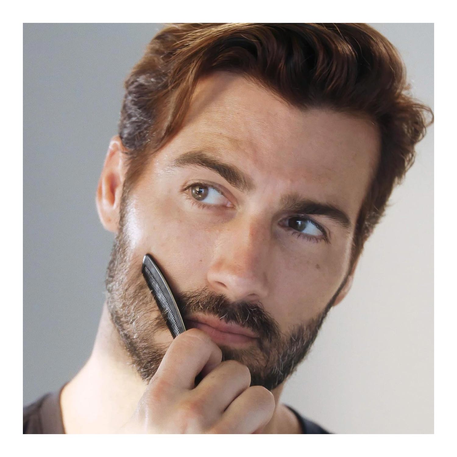 G.E.A.R MOUSTACHE SCISSORS STAINLESS (SET DE TIJERAS Y PEINE PARA BARBA Y BIGOTE)